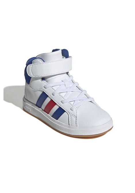 Scarpe Adidas Grand Court Mid Bianco Blu Rosso Bambini ADIDAS CORE | Sneakers | JP8876-